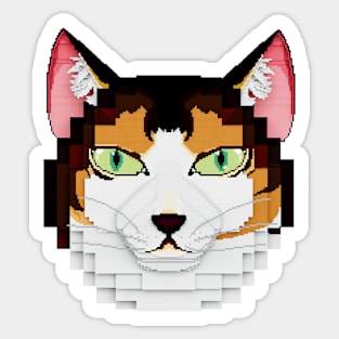 Emma the Cat, Pixel Art Sticker